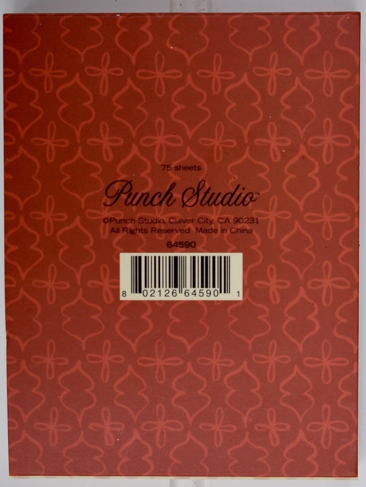 Punch Studio Red Glittery Mini Note Pad | Kitten Merry & Bright | 56374