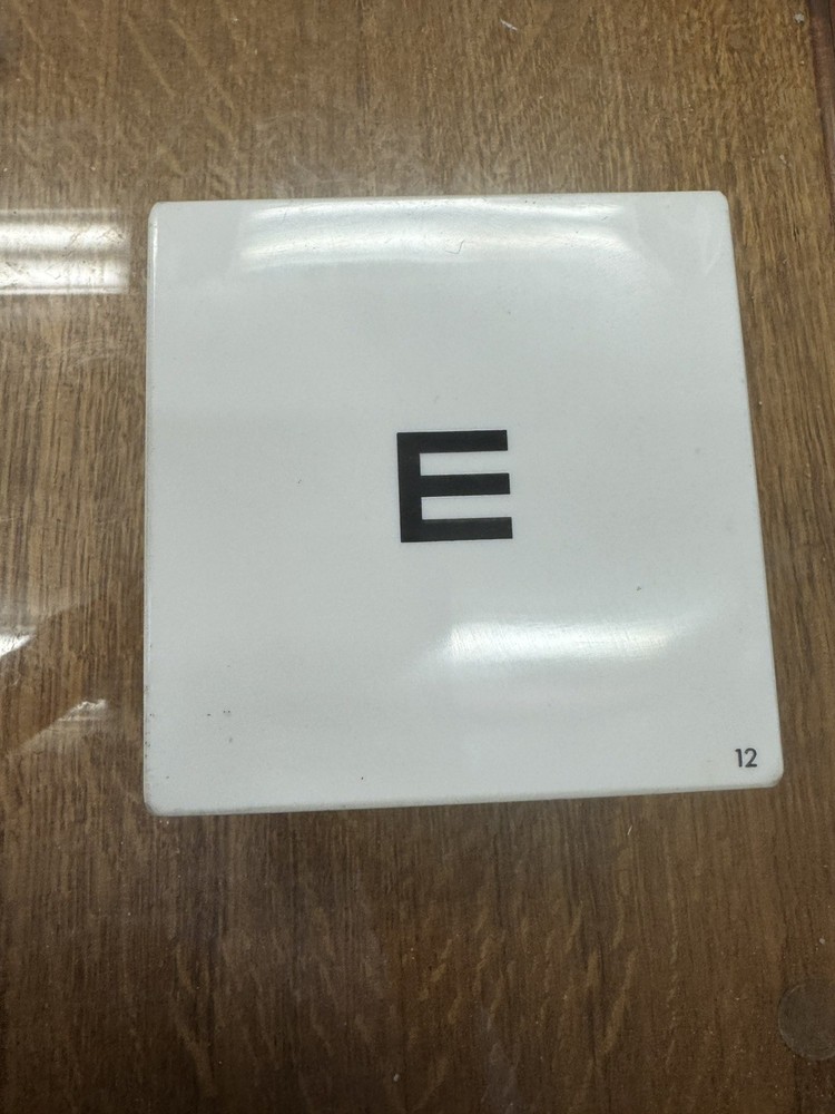 Visual Acuity Testing Durable “E” Block evaluates multiple visual acuities