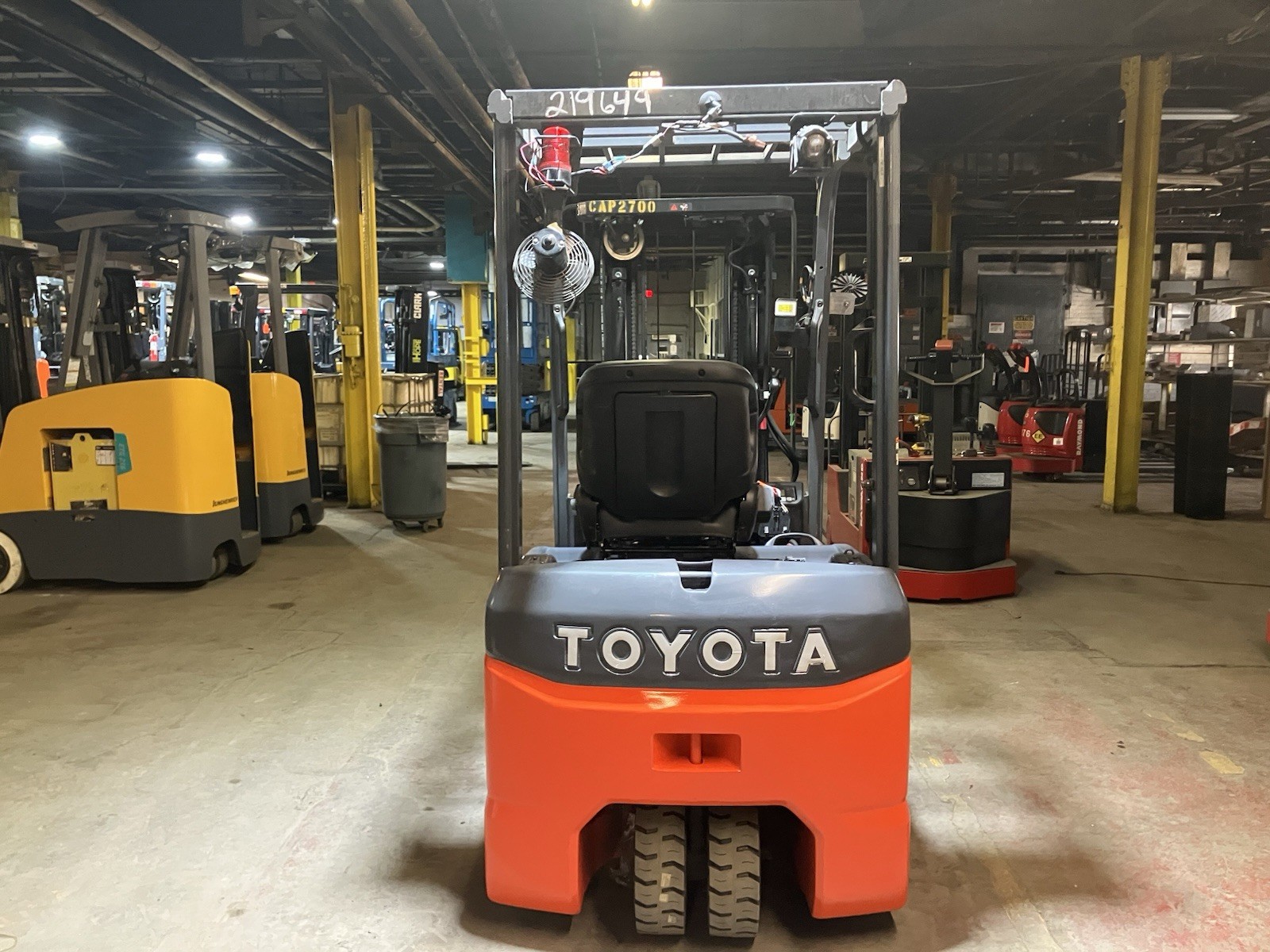 2020 Toyota 3000 LB Forklift With Side Shift and Triple Mast