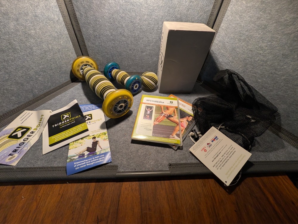 TP Triggerpoint Roller Bundle & block & dvds - 2 rollers, ball & block Excellent