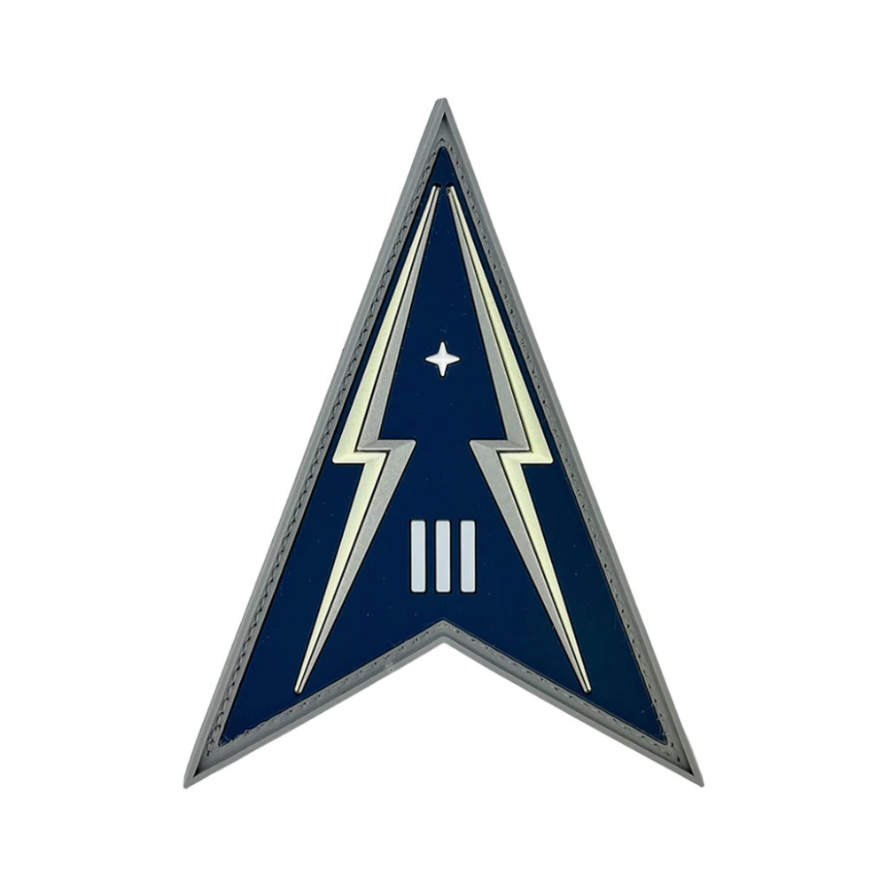 GENUINE U.S. SPACE FORCE PVC PATCH SPACE DELTA 3 WITH HOOK