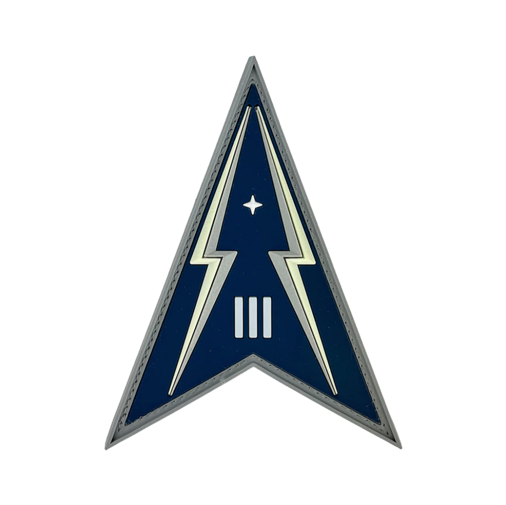 GENUINE U.S. SPACE FORCE PVC PATCH SPACE DELTA 3 WITH HOOK