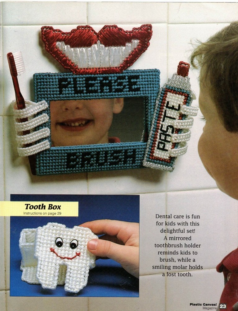 Plastic Canvas Magazine 19 Plastic Canvas Pattern Projects March April 1992