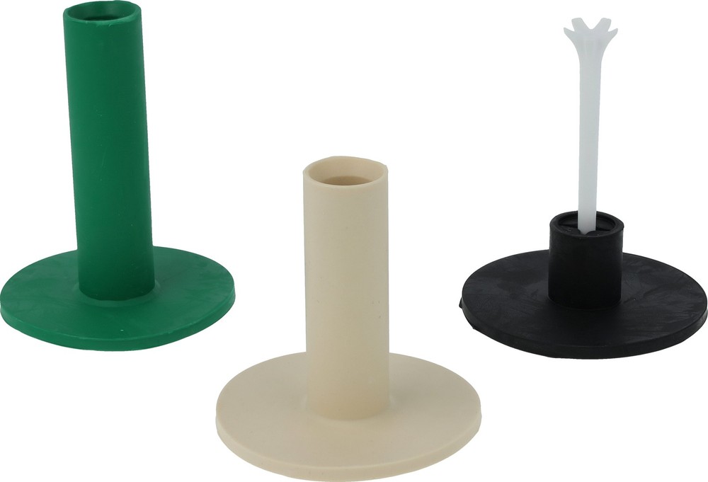 Divot Golf 2 Pack Rubber Tees Green/Black Golf Tees New