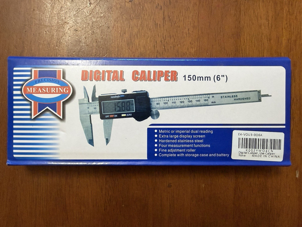 Hardened 6" Digital Caliper Measuring Tool