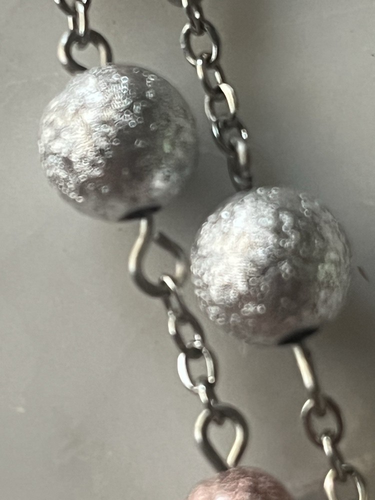 Handmade Fleur-de-lis Rose Gold/Silver Metallic Catholic Gift Rosary