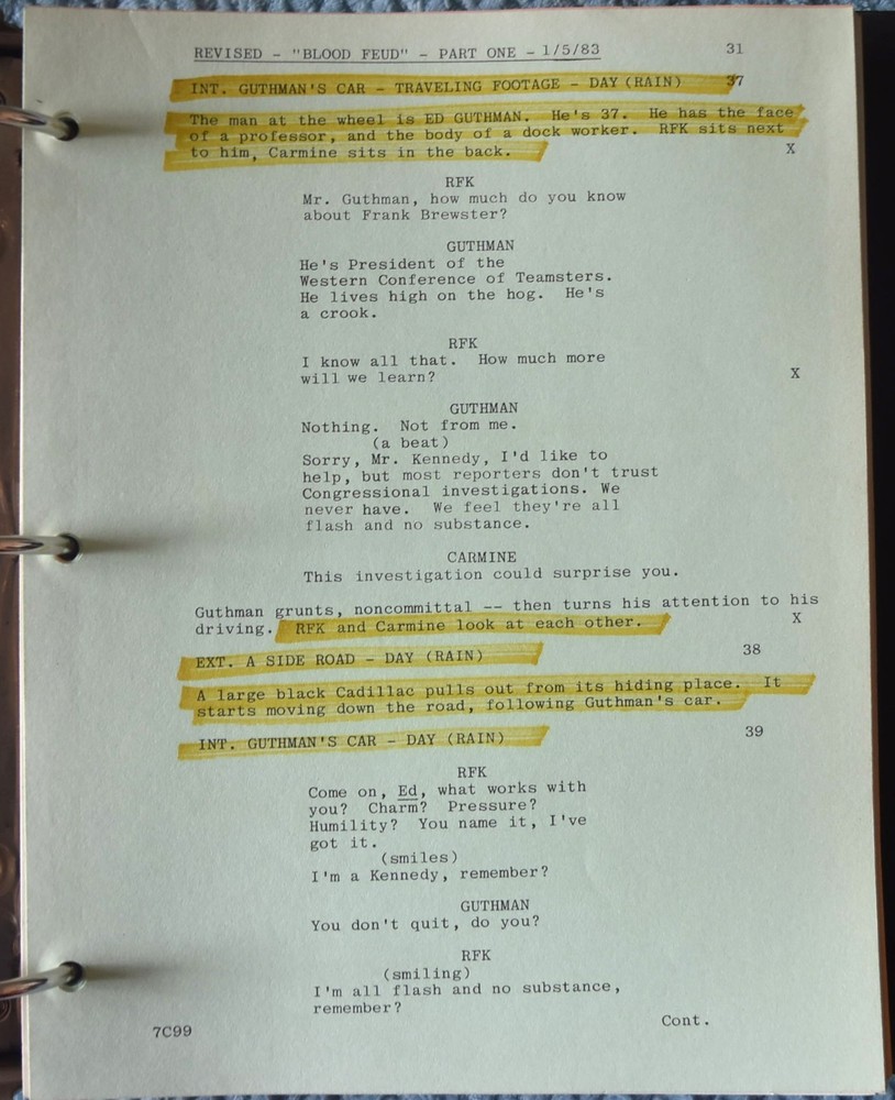 1982 Blood Feud Original Revised Final Draft Script + Shooting Schedule & More