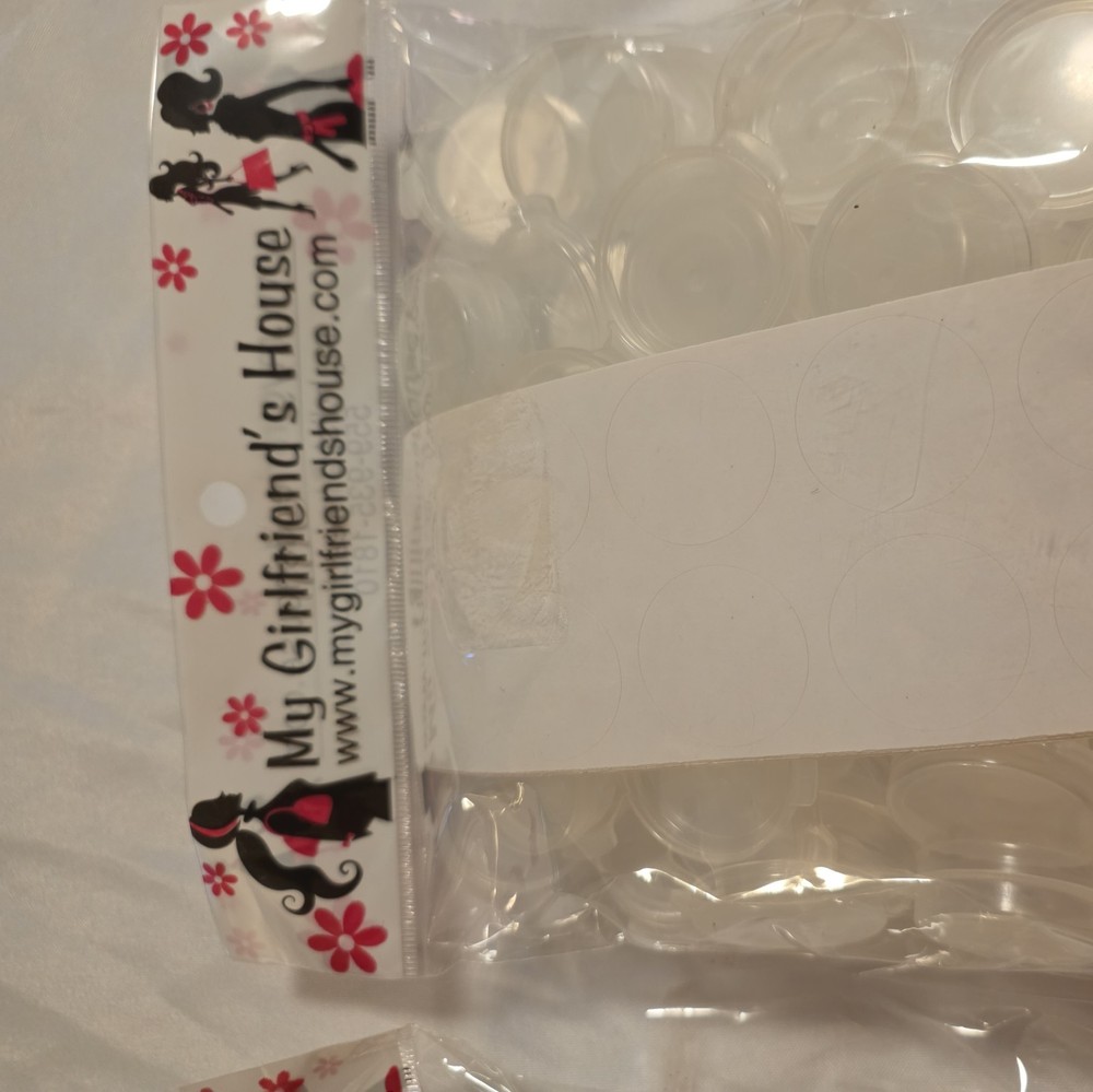 100 Pieces 3 Gram/3ml Plastic Round Clear Sample containers