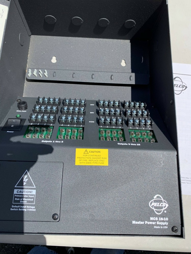 Pelco MCS 16-10 Master Power Supply