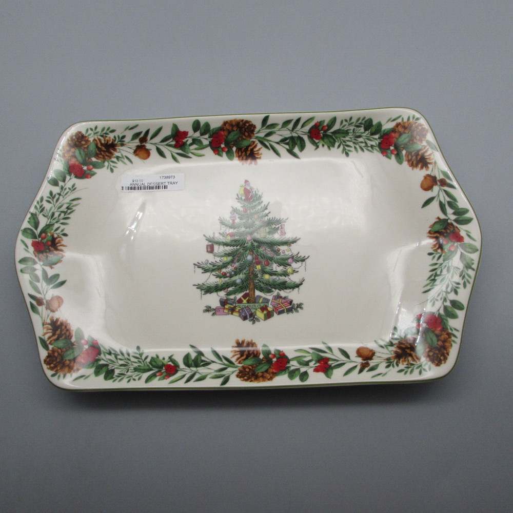 Spode Christmas Tree Annual Dessert Tray