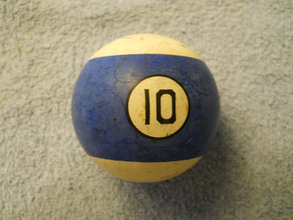 Vintage Clay Billiard Ball - #10