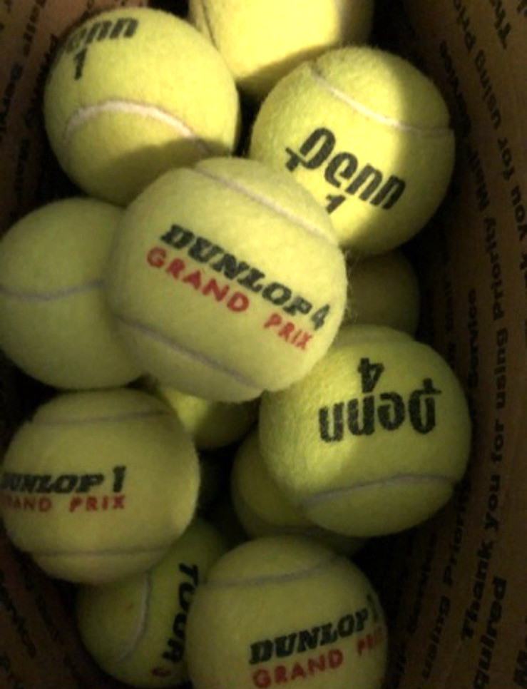 100 Used Tennis Balls, Dogs, Walkers, Schools