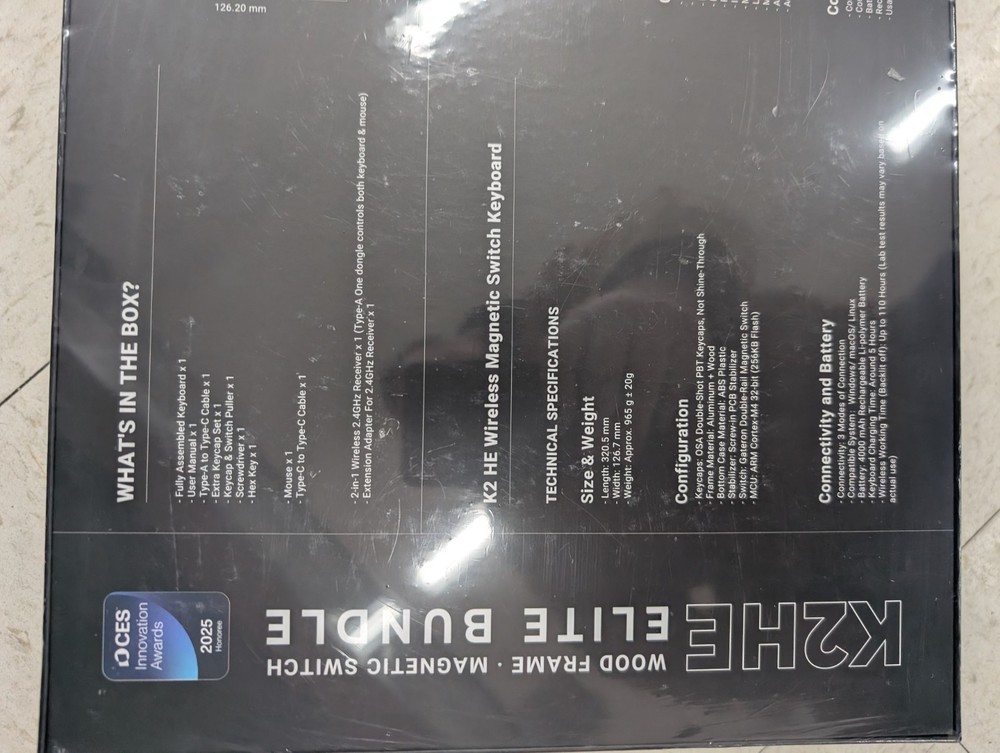 Keychron K2HE Elite Magnetic Switch Keyboard & Mouse Bundle AM6