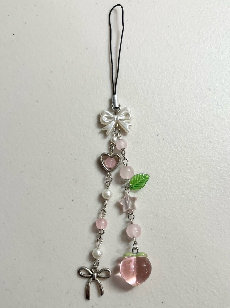Peach Phone Charm