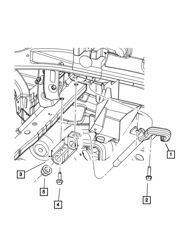 Genuine Mopar Tow Hook Right 68065280af