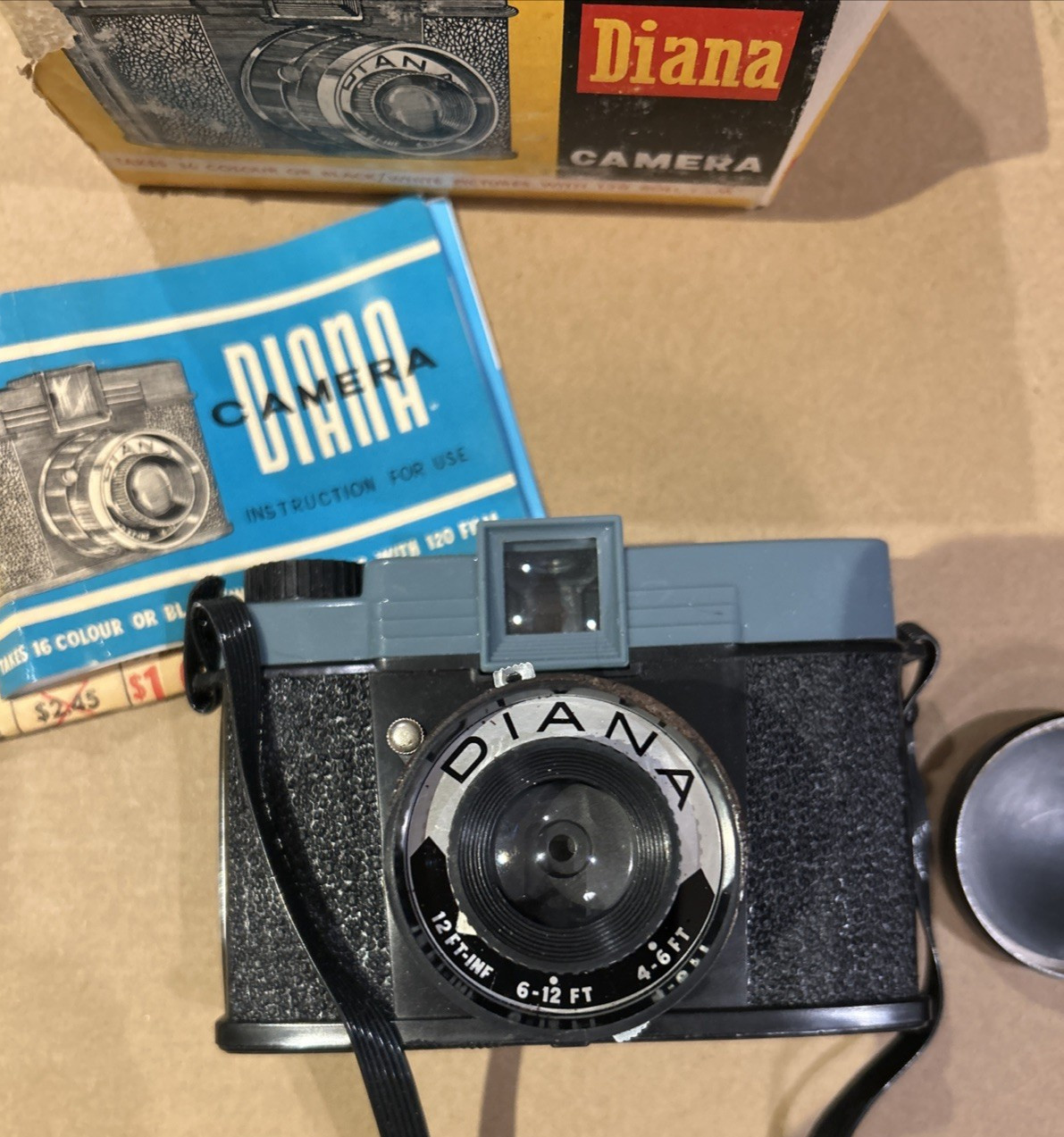 Vintage 1960's Diana Camera No. 151 Black & White Film, Manual Included - BOXED!