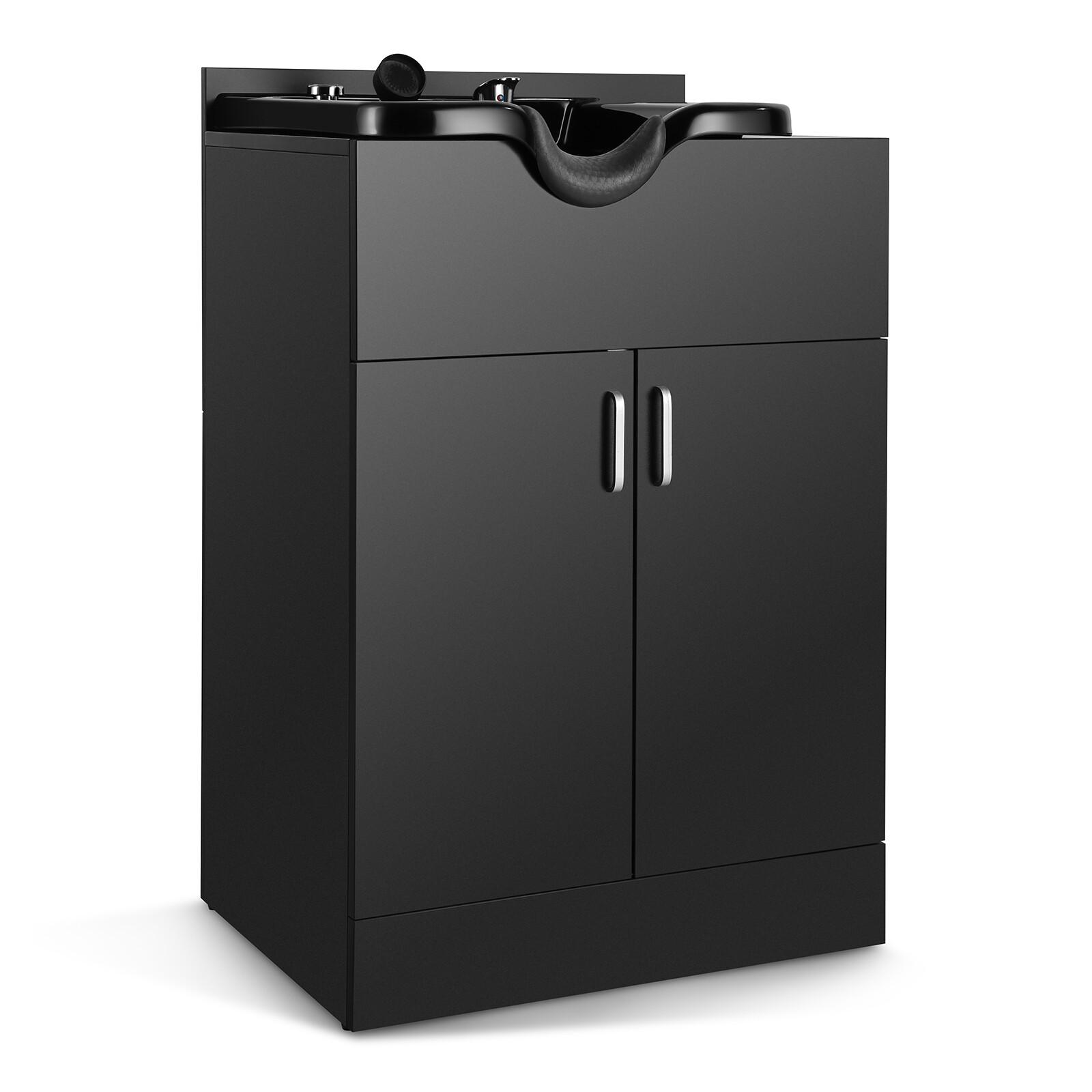 Backwash Shampoo Bowl Station/Auto Recline Barber Chair Salon Beauty Spa Styling