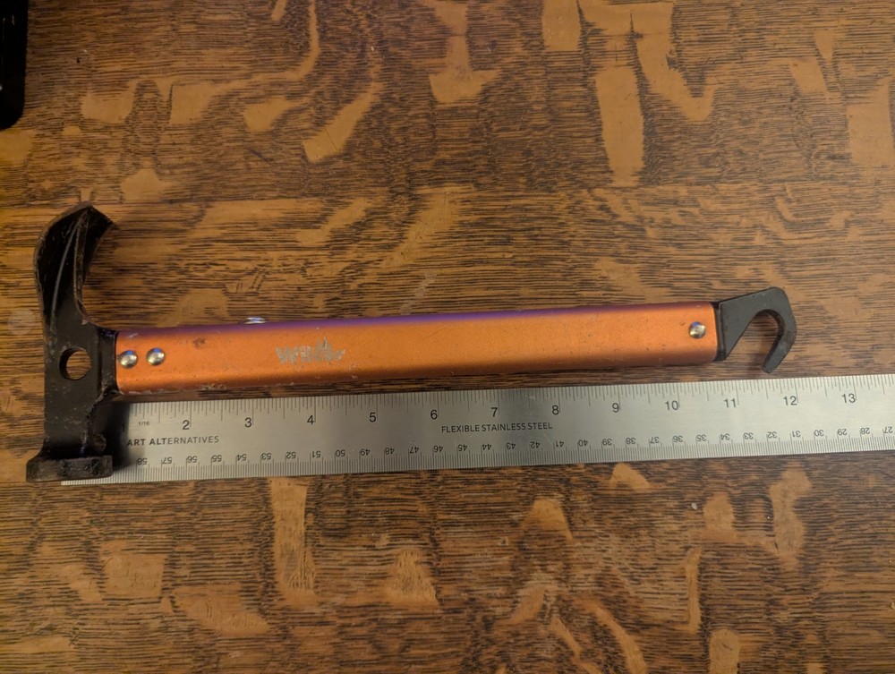 Wilcor Camping Hammer With Hook For Stake Pulling