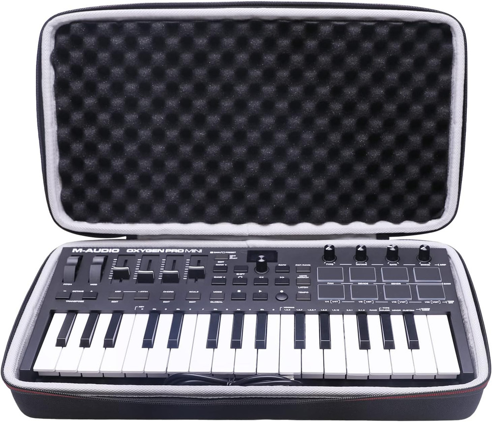 LTGEM Hard Case for M-Audio Oxygen Pro Mini – 32 Key USB MIDI Keyboard Controlle