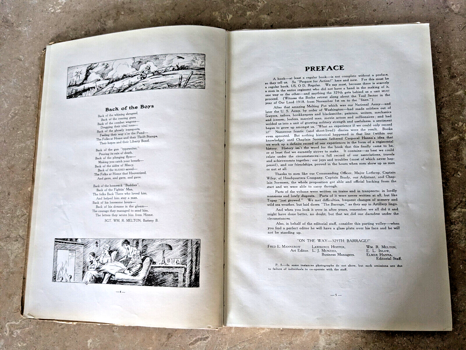 The 329th Barrage History 329th Field Artillery WWI Unit History- FAST SHIPPING