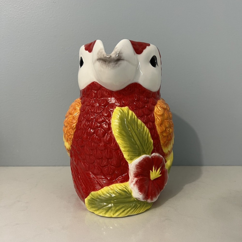 Macaw Parrot Ceramic Pitcher