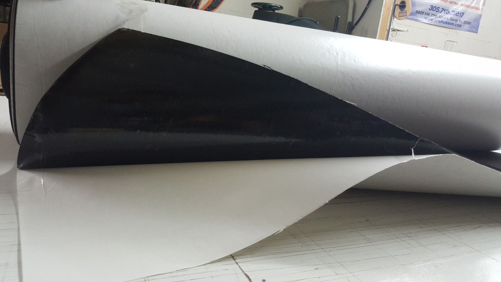 Sponge Neoprene with Adhesive Foam Rubber Sheet 1/8” Thick X 12” Wide X 54” Long