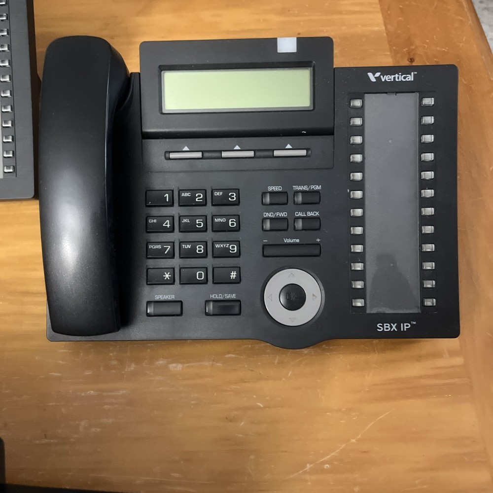 5 Vertical SBX IP (4024-00) 24-Button Digital Display Speakerphone All Work