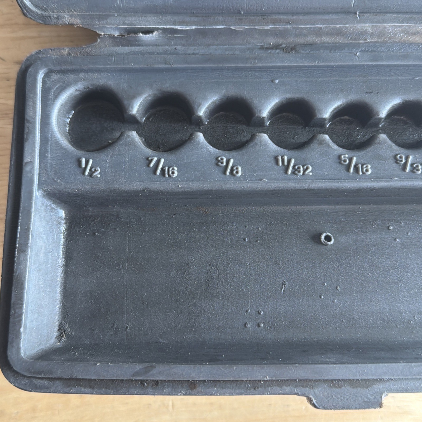 Craftsman Crown Logo Permanex CASE ONLY 1/4" Drive Socket Wrench Set USA READ!