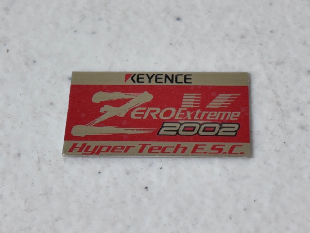 Keyence ESC Zero Extreme Hyper Tech 2002 Sticker Decal Badge Label Speed Control