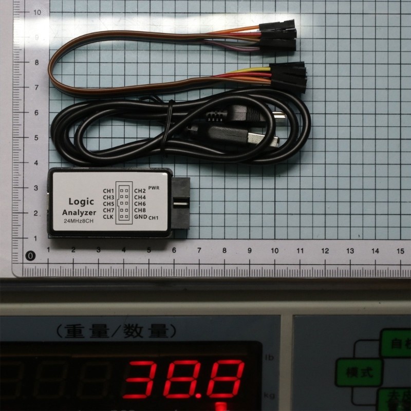 24MHz USB Logics Analyzers 8 Channel for Circuit Debugging Embedded Development