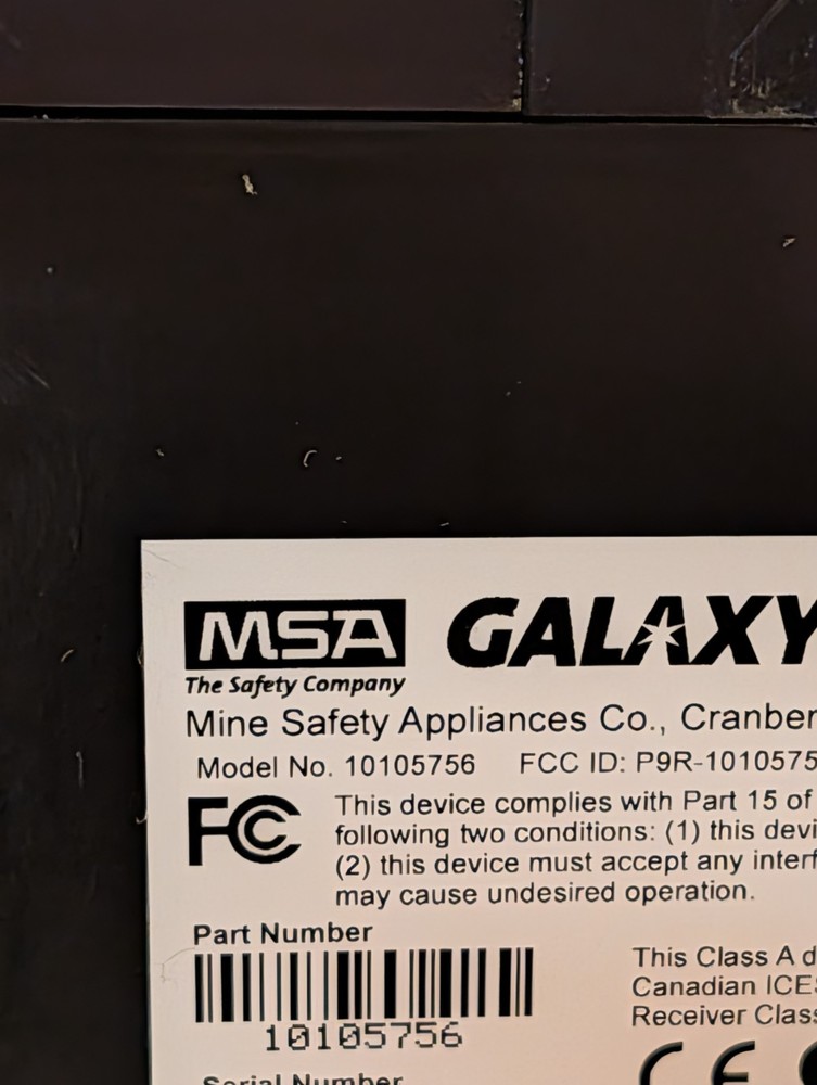 MSA Galaxy GX2 Automated Test System Docking Station 10105756