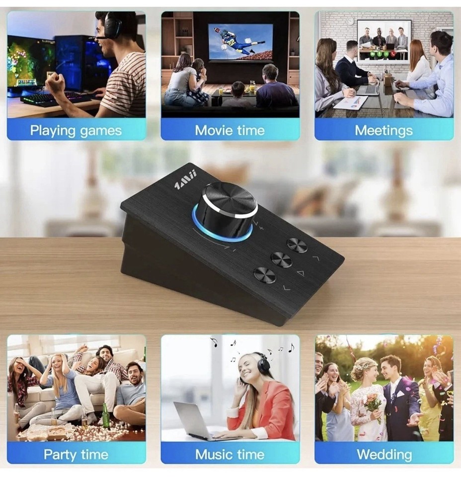 S04 Multimedia Volume Controller - Compatible with Win/7/8 10/Mac for Listening