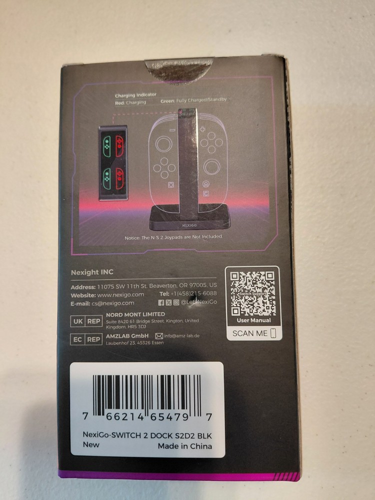 NexiGo Enhanced Controller Charger Compatible With Nintendo Switch 2