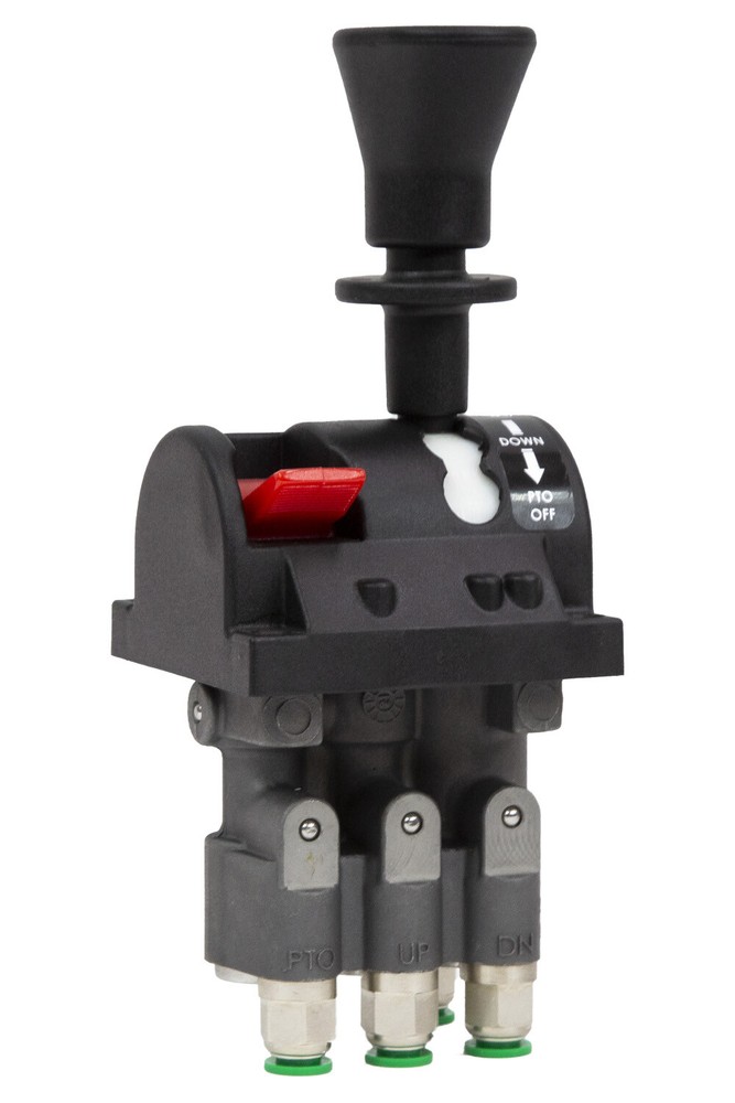Cabin Control Valve w/ PTO Switch Dump System Hoist Air Control Valve 4 Axis