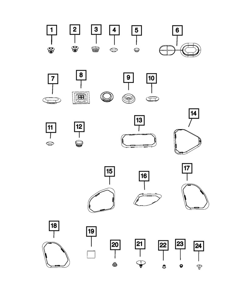 Genuine Mopar Plug 1ZR50JXWAA