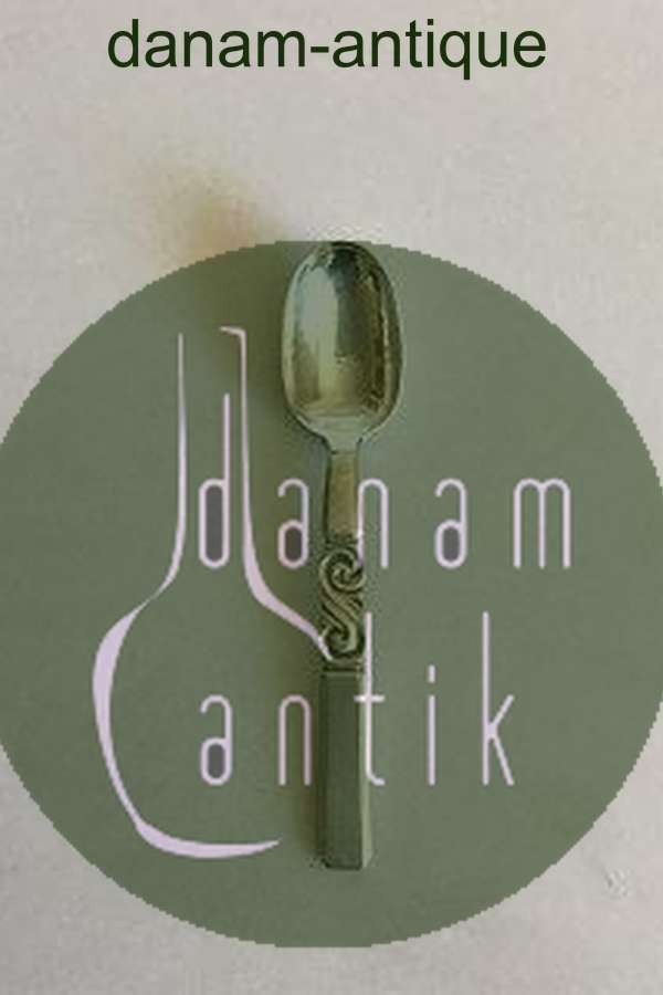 Georg Jensen Sterling Silver Scroll Mocca Spoon No 35