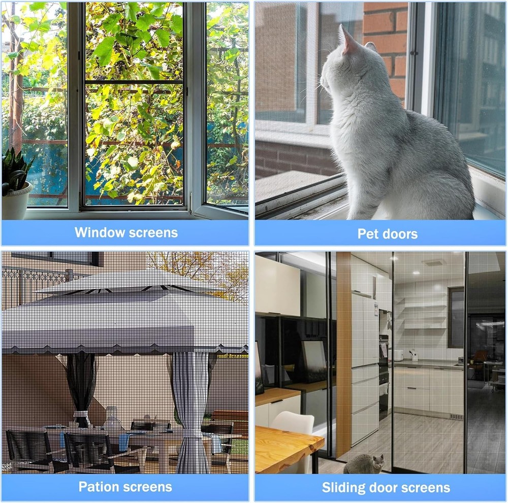 Windows Screen Mesh Fiberglass Window Mesh Door Windows Replacement Screen Mesh