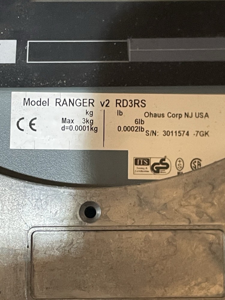 Ohaus Ranger Rd3rs Scale