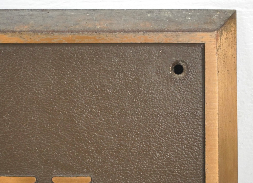 Reclaimed Willow Oak Cast Bronze Building Dedication Plaque