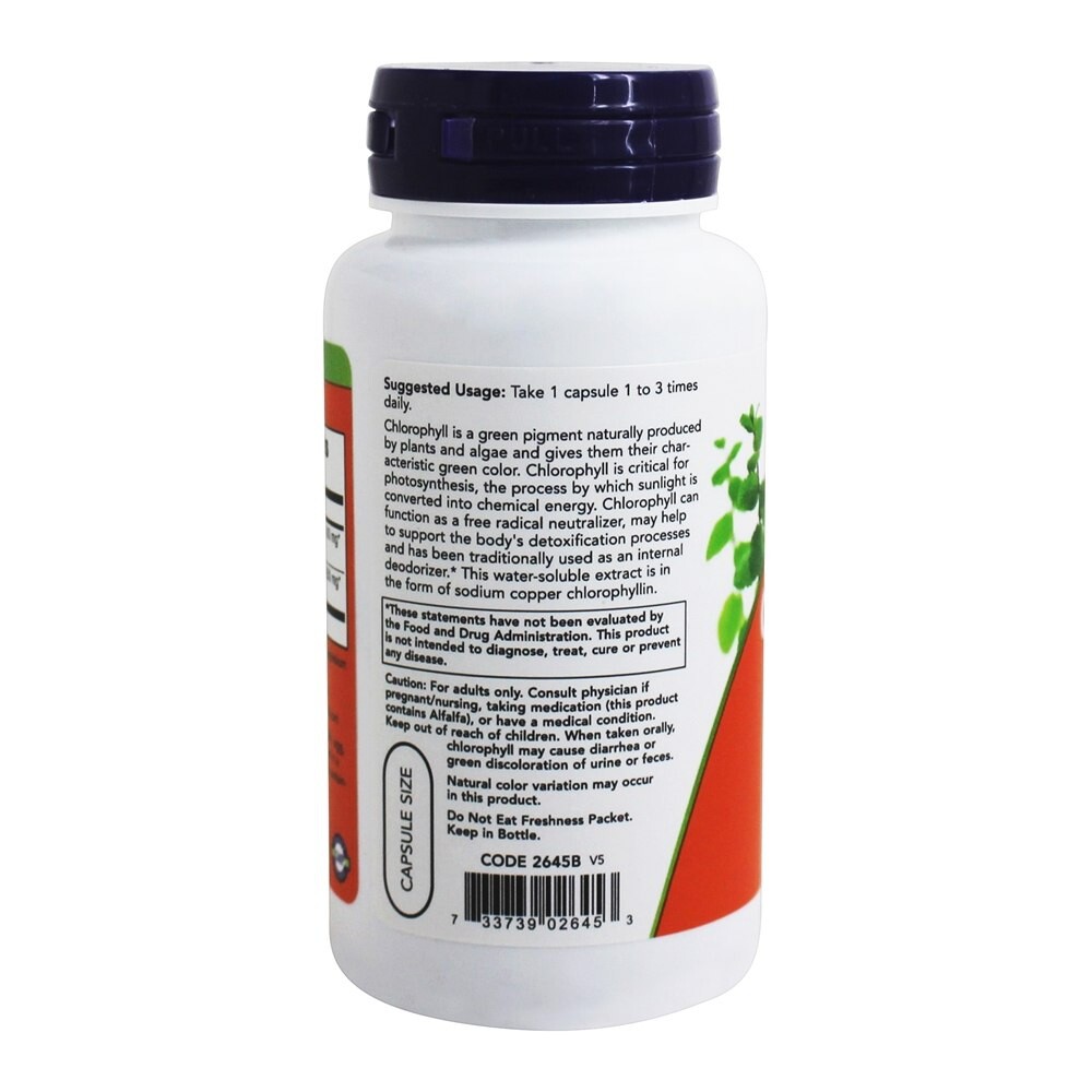 NOW Foods Chlorophyll, 90 Capsules