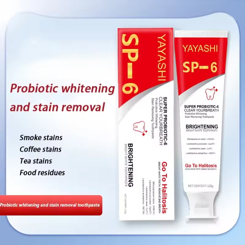 4Pcs Super Probiotic SP-6 Toothpaste, Probiotics Bright White Toothpaste, Sp 6