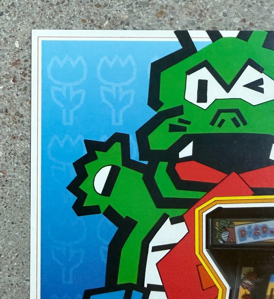 Dig Dug Original Arcade Flyer | 1982 Atari | Excellent Condition