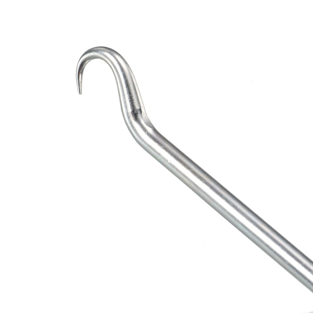Stainless Steel Tennis Racket String Assistance Puller Pull Hook, Silver Tone