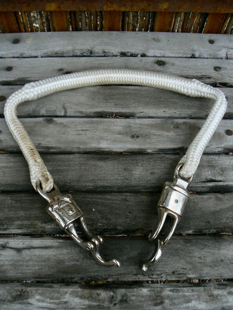 VTG Horse Trailer Bungee Tie Quick Release Panic Hardware White Pre-owned