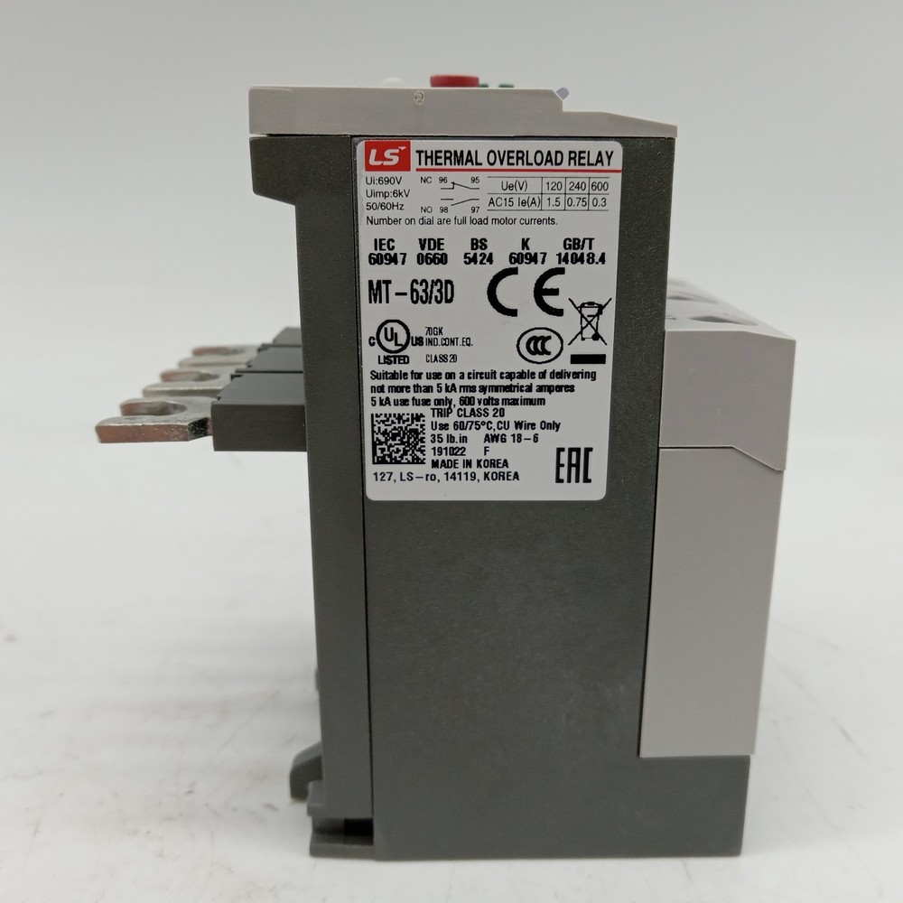 LS Electric MT-63/3D Thermal Overload Relay