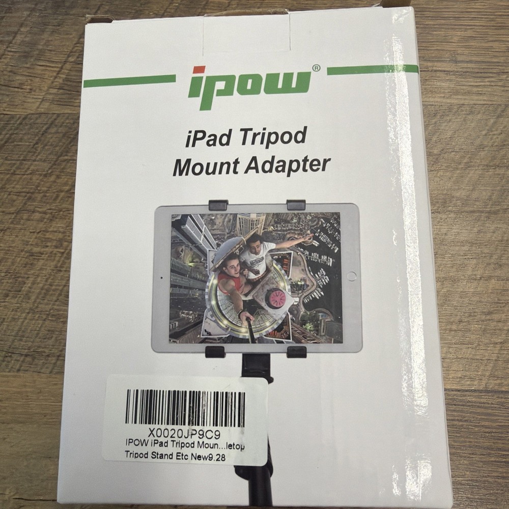 Ipow iPad Tripod Mount Adapter Universal Tablet Clamp Holder