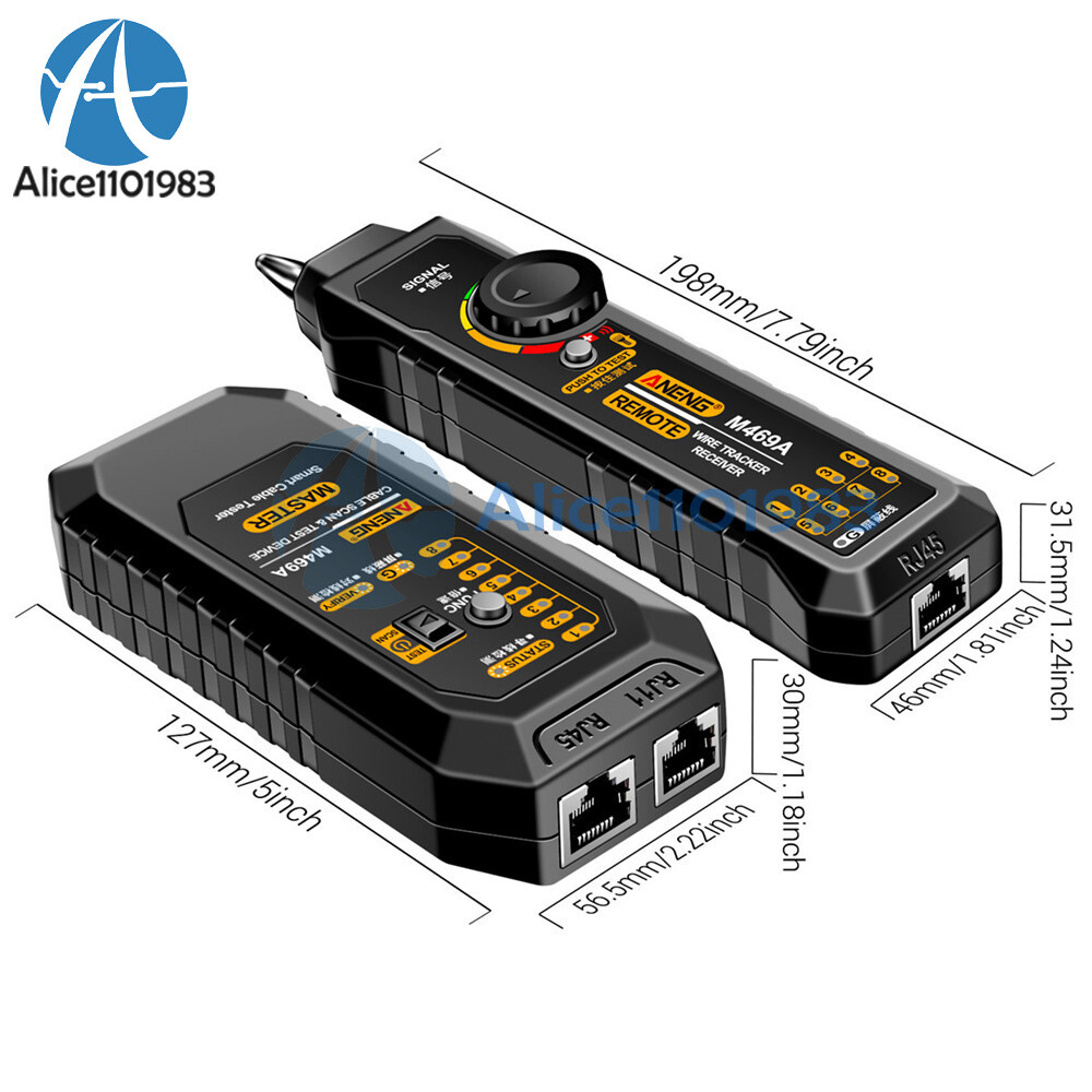ANENG M469A Multifunctional RJ45 RJ11 Network Cables Tracker Networking Analyzer
