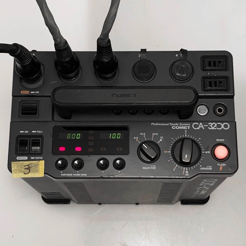 COMET CA-3200 + CA32H LAMP HEAD FLASH STROBE GENERATOR POWER PACK 100-110VOLT #3