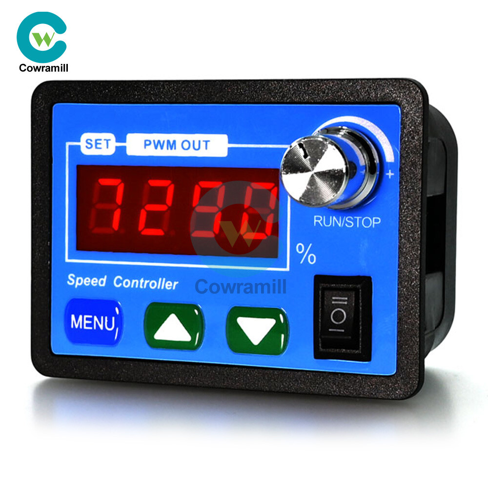 DC6-55V 20A DC Motor Speed Controller with Forward & Reverse Soft Start & Stop
