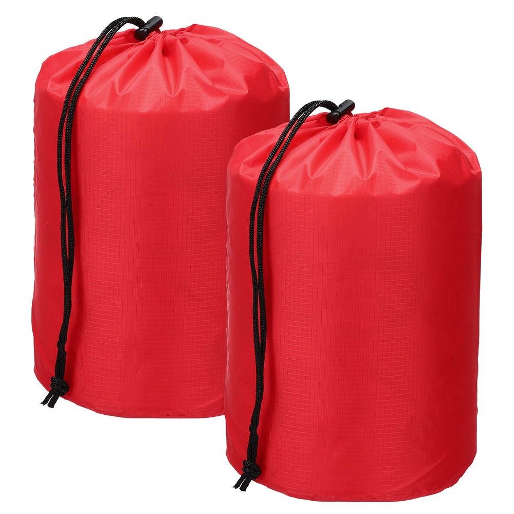 Drawstring Bag, Storage Bags, 7x13" & 2Pcs & Red